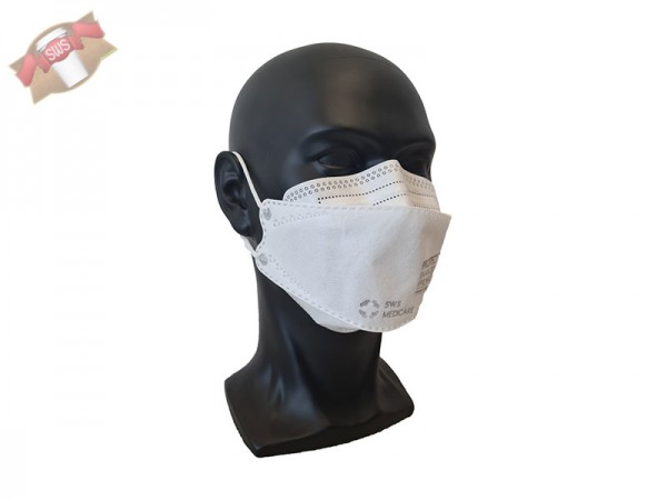 FFP2 Mundschutz Maske "Fischform" MNS Gesichtsmaske medizinisch (10 Stk.)