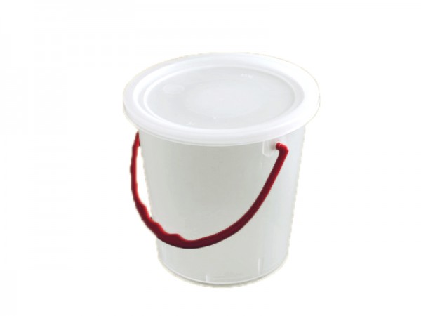 50 Rundbecher mit Bügel in rot und passendem Deckel 520 ml