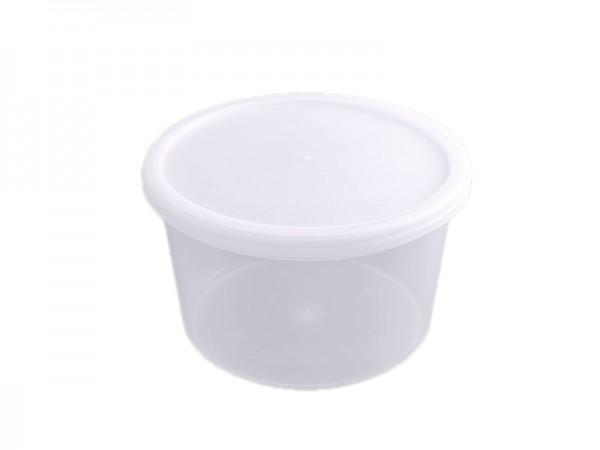 50 Runddosen transparent mit Deckel 1100 ml