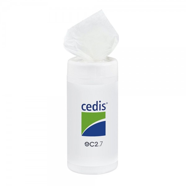 Dose Cedis ec2.7 Reinigungstücher für Hörgeräte 90 feuchte Tücher